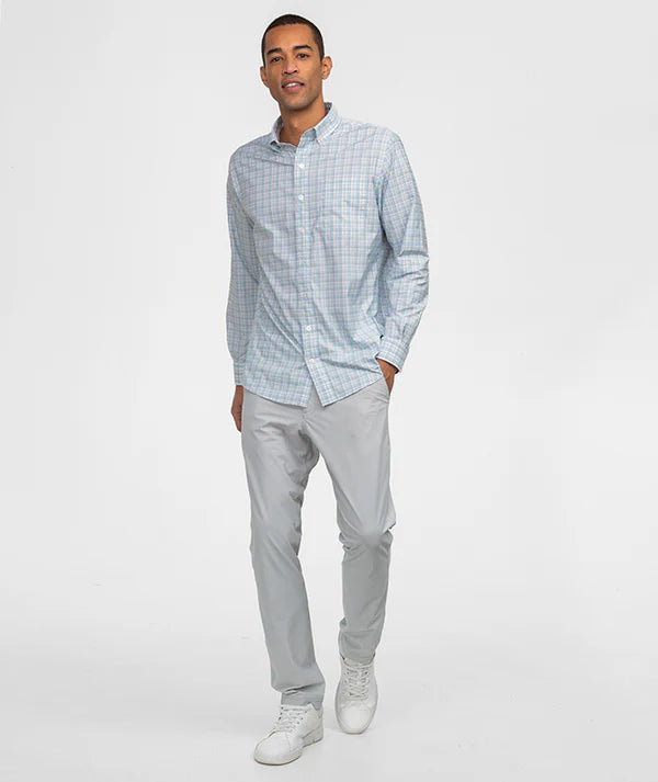 Southern Shirt Company | Willowbend Plaid Long Sleeve Button Down in Folkstone Gray