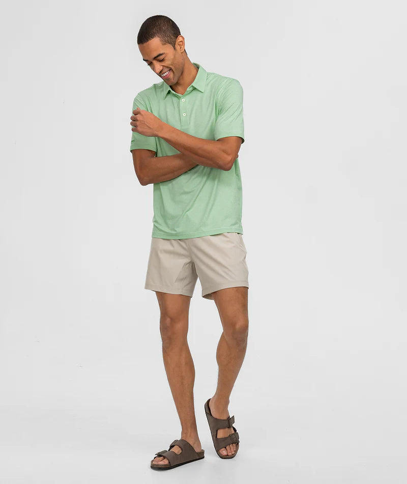 Southern Shirt Company | Heather Madison Stripe Polo in Fairway