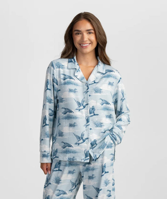 Southern Shirt Co. | Sweet Dreams Pajama Set in Skybound