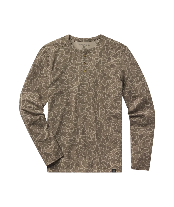 Southern Shirt Company | Max Comfort LS Henley Tee in Ranger