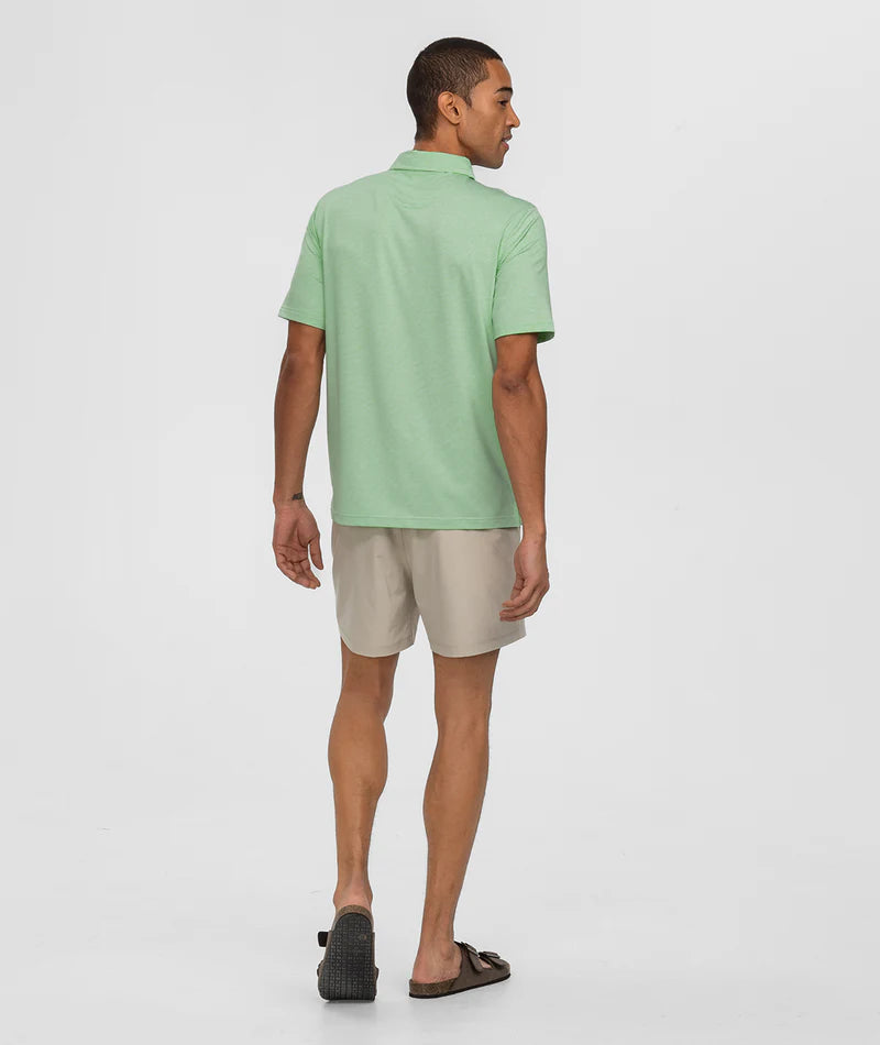 Southern Shirt Company | Heather Madison Stripe Polo in Fairway