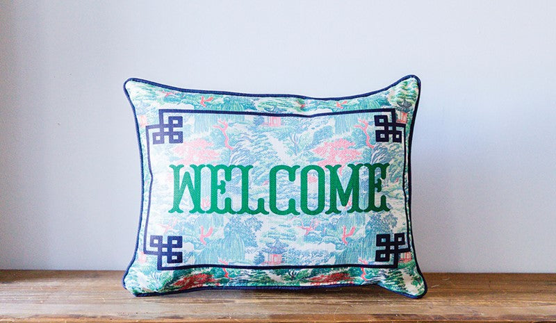 Little Birdie | Asian Garden Welcome Pillow