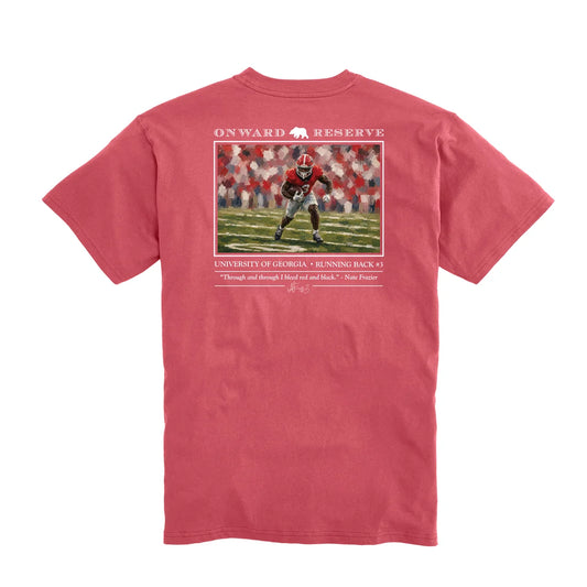 Onward Reserve | UGA Nate Frazier Tee in Washed Red