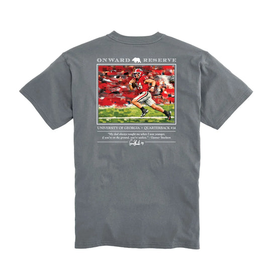 Onward Reserve | UGA Gunner Stockton #14 Tee in Granite