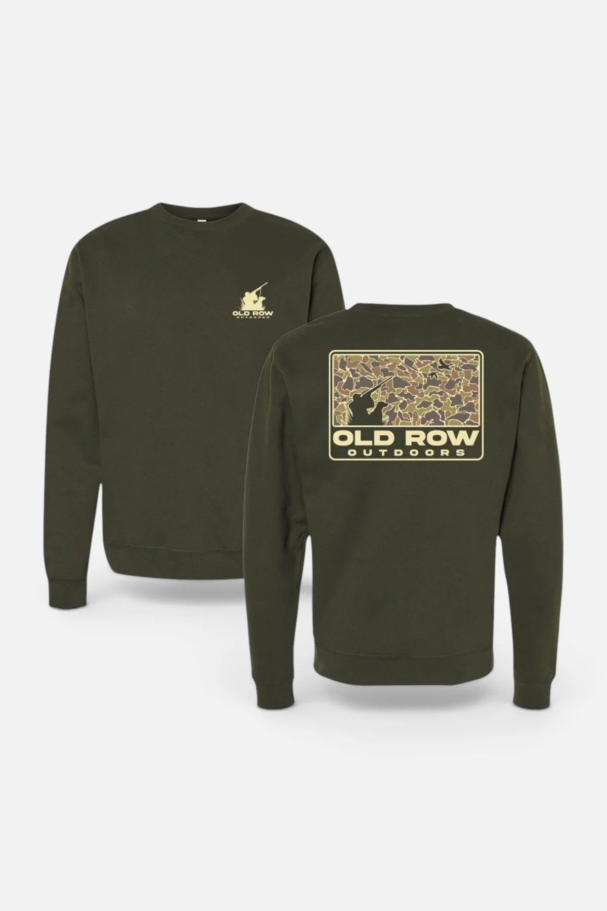 Old Row | The Duck Dog 80s Camo Hoodie in Army