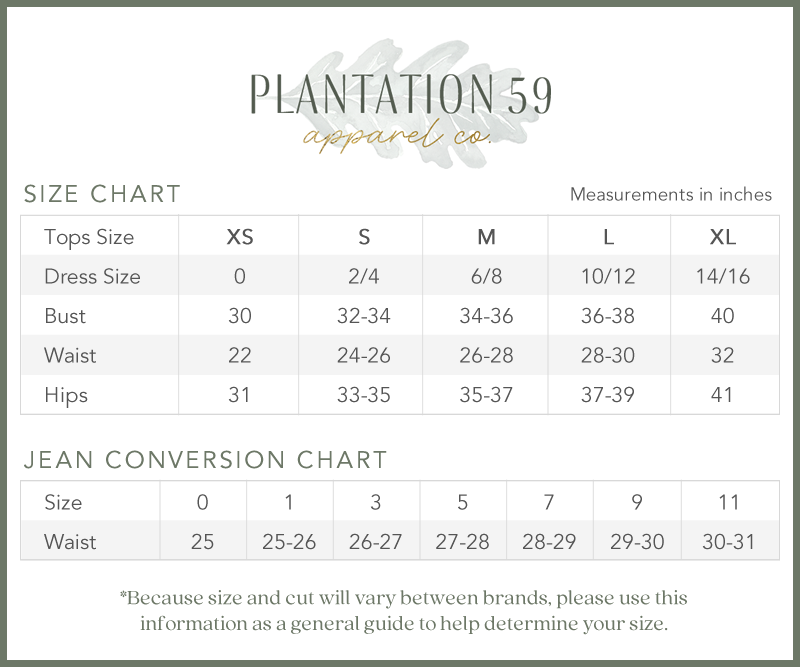 Sizing Chart