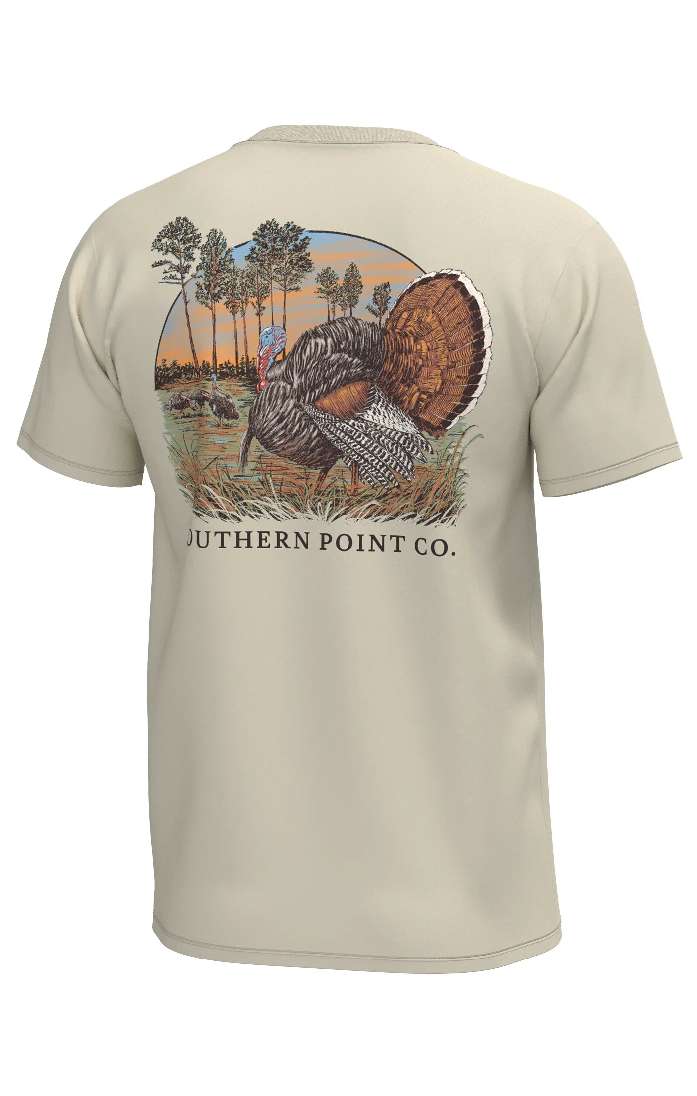 Southern Point | Youth Strutting Turkey T-Shirt in Cloud Cream