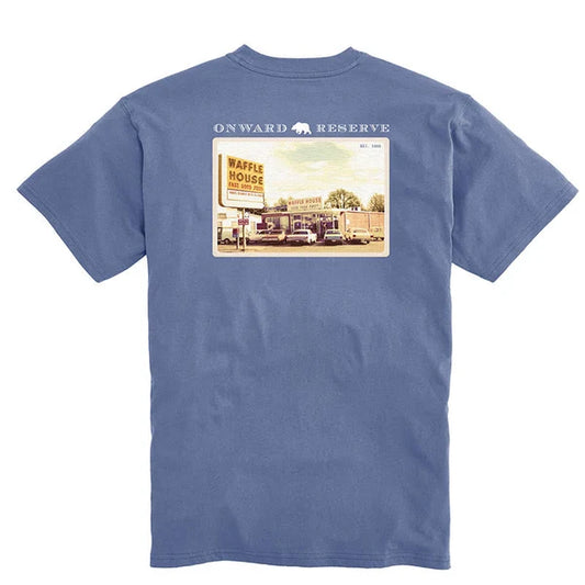 Onward Reserve | Waffle House Postcard Tee in Washed Blue