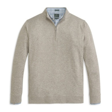Gen Teal | Cotton Modal Quarter-Zip in Ash