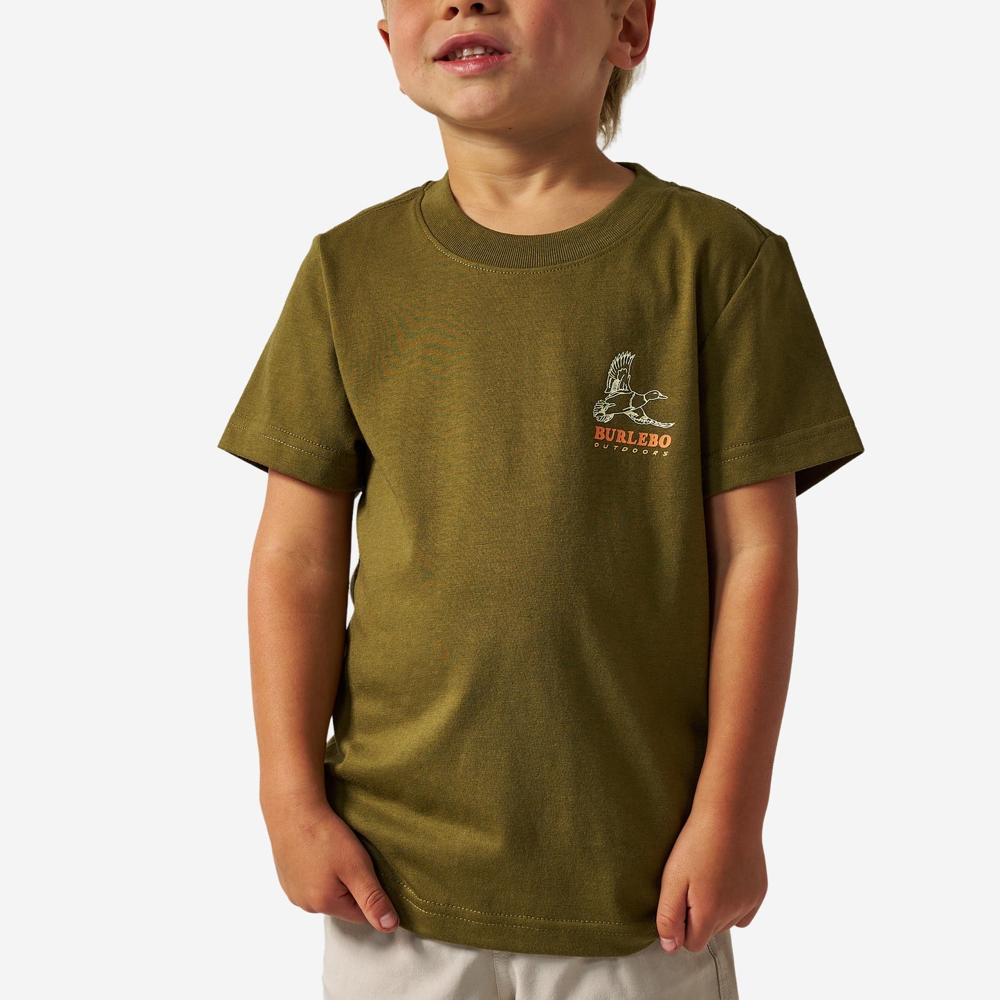 Burlebo | Youth Duck Wild T-Shirt in Hunter Green