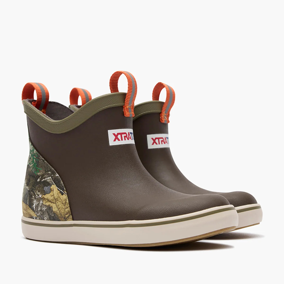 Xtratuf | Kids' Ankle Deck Boot in Dark Brown / Realtree Edge