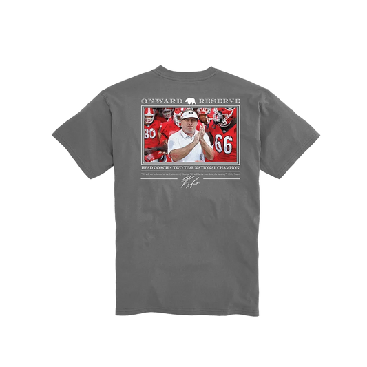 Onward Reserve | UGA Youth Kirby Smart Tee in Granite