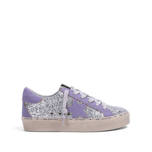 Pixie Sneakers in Silver Sparkle