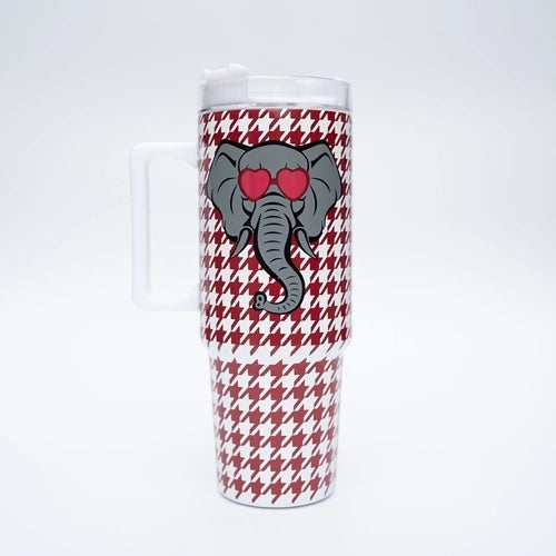 Mary Square Hail Mary Houndstooth Handle Tumbler