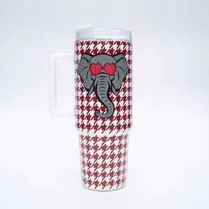 Mary Square Hail Mary Houndstooth Handle Tumbler