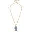 Stuck On You Ginger Jar Patch Necklace in Blue & White