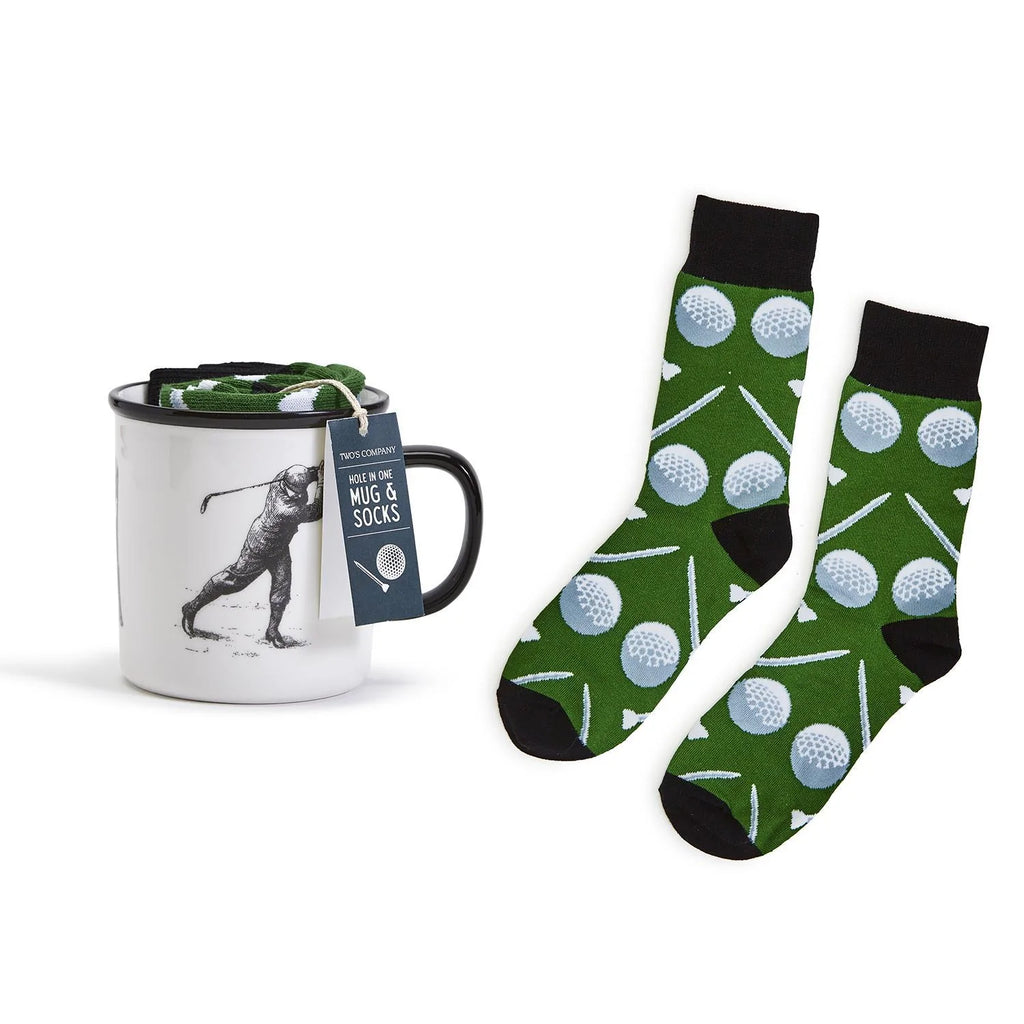Hole In One Mug and Pair of Socks Gift Set