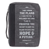 I Know the Plans Charcoal Bible Case- Jeremiah 29:11