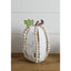 Large Corrugated Metal and Beads Pumpkin