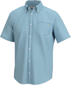 Huk Kona Cross Dye Shirt in Crystal Blue