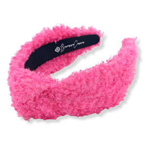 Brianna Cannon Hot Pink Boucie Knotted Headband