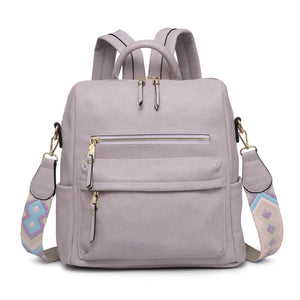 Jen & Co. Amelia Backpack in Dusty Lavender