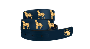 Brown Dog Church Belt in Della Blue