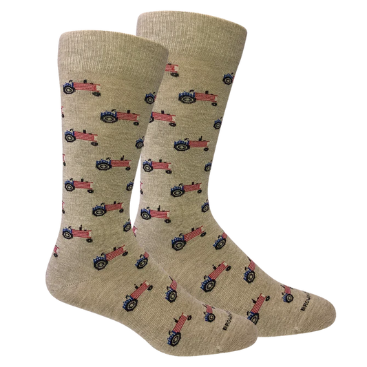 Brown Dog Farm America Socks in Oatmeal