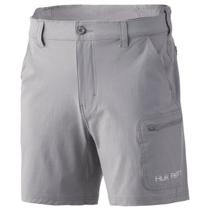 Huk 7" Next Level Shorts in Overcast Grey