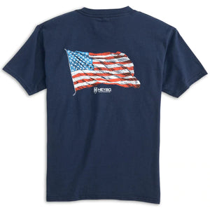 Youth Flag T-Shirt in Navy