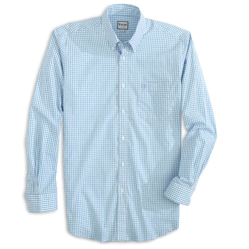 Pamlico Button Down Top in Light Blue