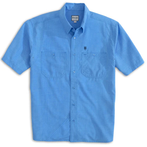 Heybo Chambray Shirt in Medium Blue
