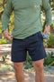 Burlebo Everyday Shorts in Matte Black with Camo Pattern Pockets