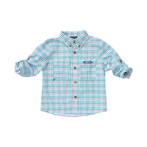 Prodoh Founders Kids Fishing Shirt in Strawberry Multi