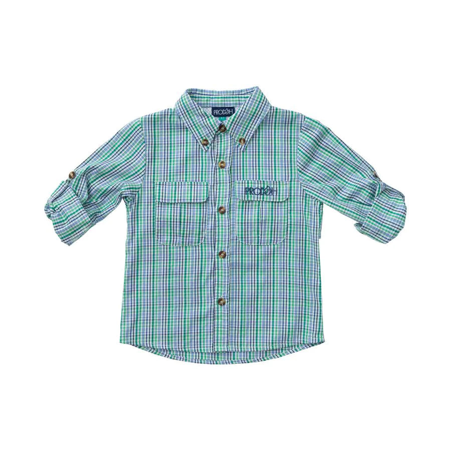Prodoh Founders Kids Fishing Shirt in All Aboard Print