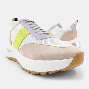 Serafina Sneakers in Lime Suede