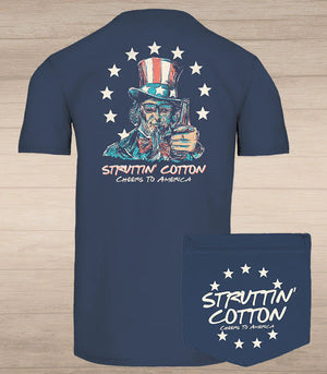 Struttin Cotton Cheers to America T-Shirt