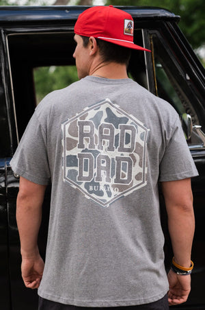 Burlebo Deer Camo Rad Dad T-Shirt