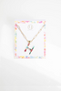 Colorful Crystal Initial Charm Necklace