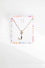 Colorful Crystal Initial Charm Necklace