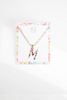 Colorful Crystal Initial Charm Necklace