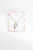 Colorful Crystal Initial Charm Necklace