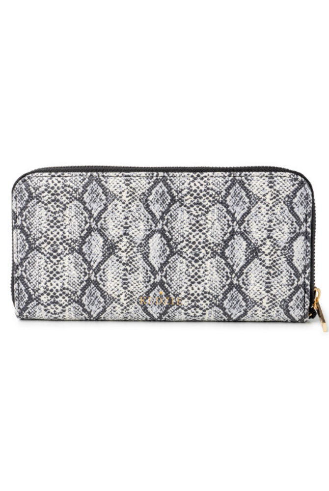 Kedzie Patterned Eclipse Zip-Around Clutch