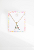 Colorful Crystal Initial Charm Necklace