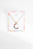 Colorful Crystal Initial Charm Necklace