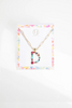 Colorful Crystal Initial Charm Necklace