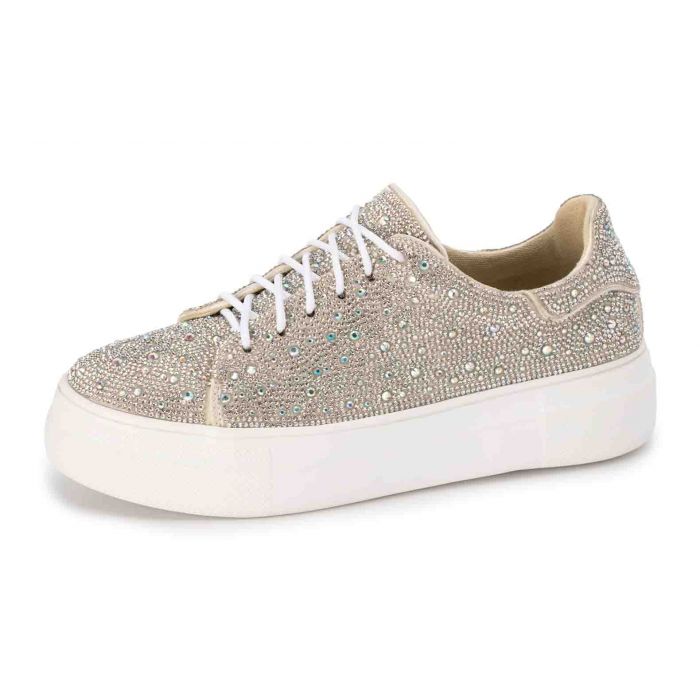 The Pixie Sneaker In Silver Sparkle – Southern House