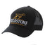 Fieldstone 7 Panel Logo Hat in Black